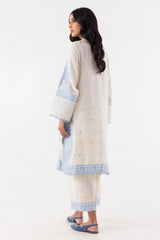 Stitched Cream Embroidered Shirt