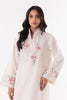 Stitched Off White Embroidered Shirt + Culotte