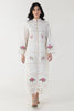 Stitched Off White Embroidered Shirt + Culotte