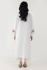 Stitched Off White Embroidered Shirt + Culotte