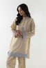 Stitched Creme Embroidered Shirt + Shalwar