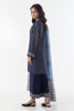Stitched Navy blue Boxy Printed Shirt+Culotte+Dupatta