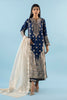 Stitched Embroidered Silk Shirt + Culotte + Dupatta
