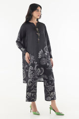 Stitched Basic Printed Shirt + Culotte