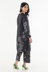 Stitched Basic Printed Shirt + Culotte