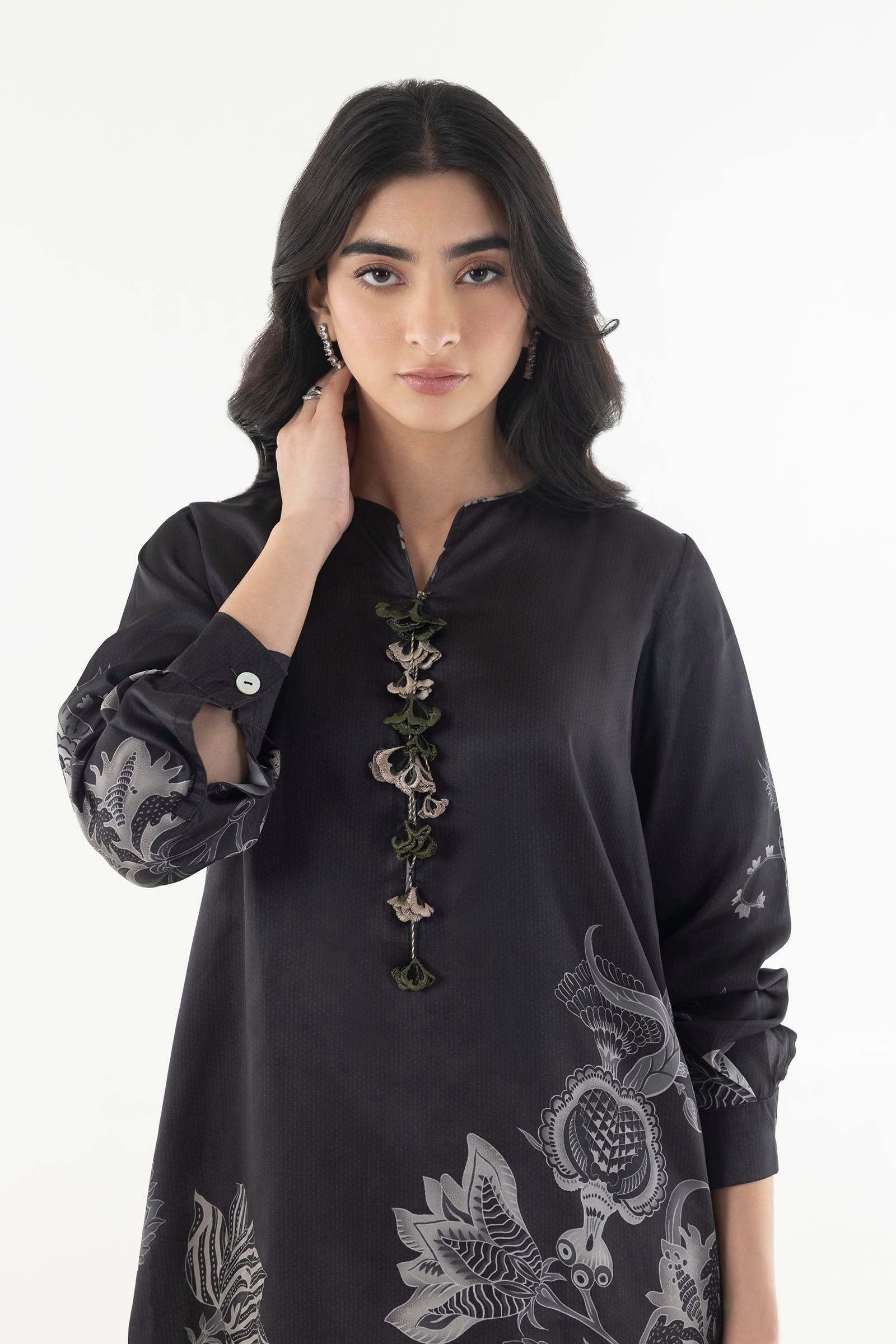Stitched Basic Printed Shirt + Culotte Secondary image