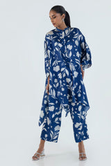 Stitched Drop Shoulder Printed Shirt + Culotte