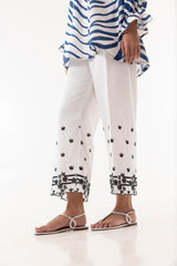 Stitched Khaddar Embroidered Culotte