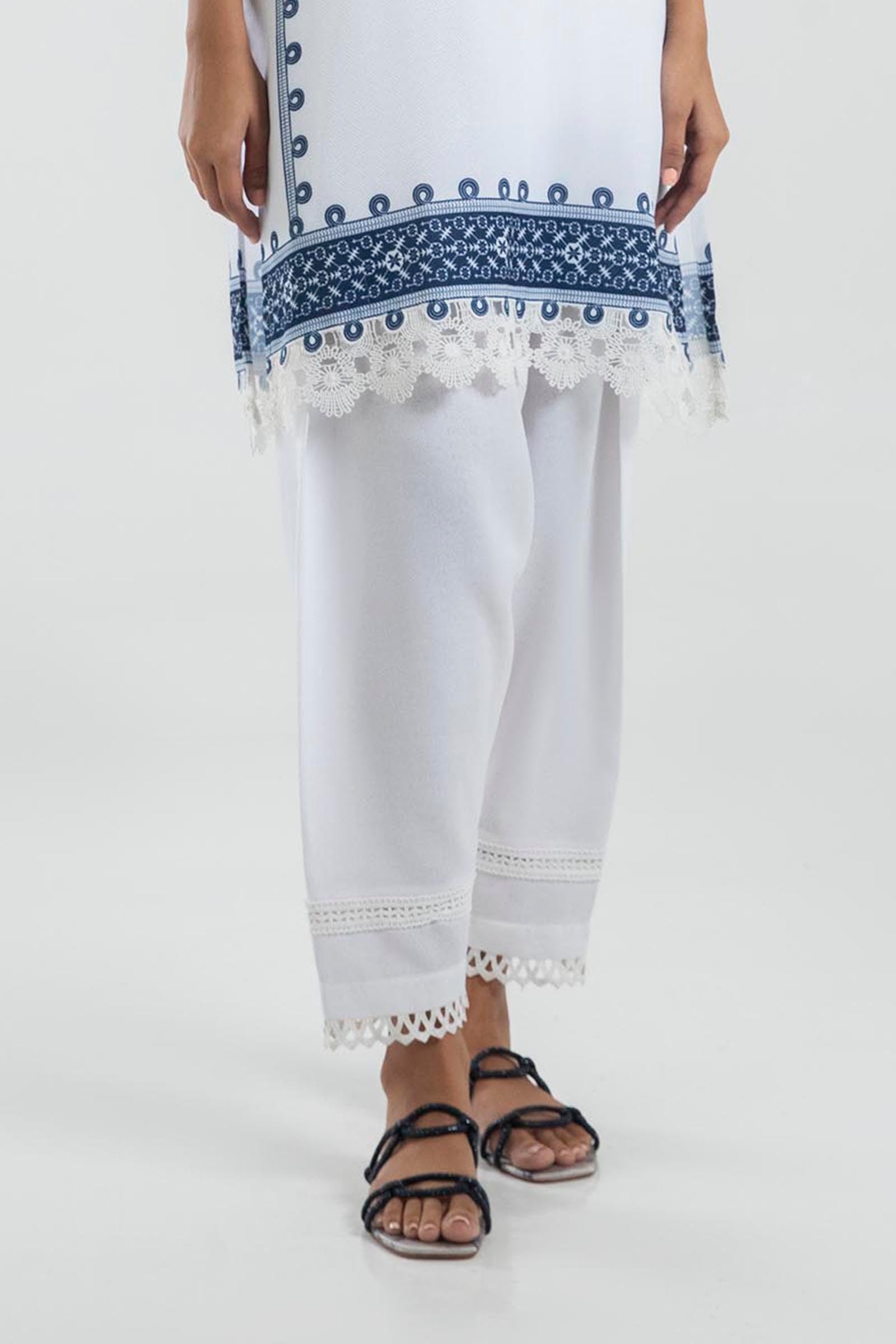 Stitched Cream Shalwar Main image