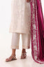 Stitched Cream Embroidered Culotte