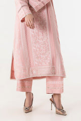 Stitched Slub Embroidered Culotte