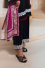 Stitched Black Embroidered Culotte