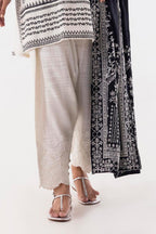 Stitched Beige Embroidered Shalwar