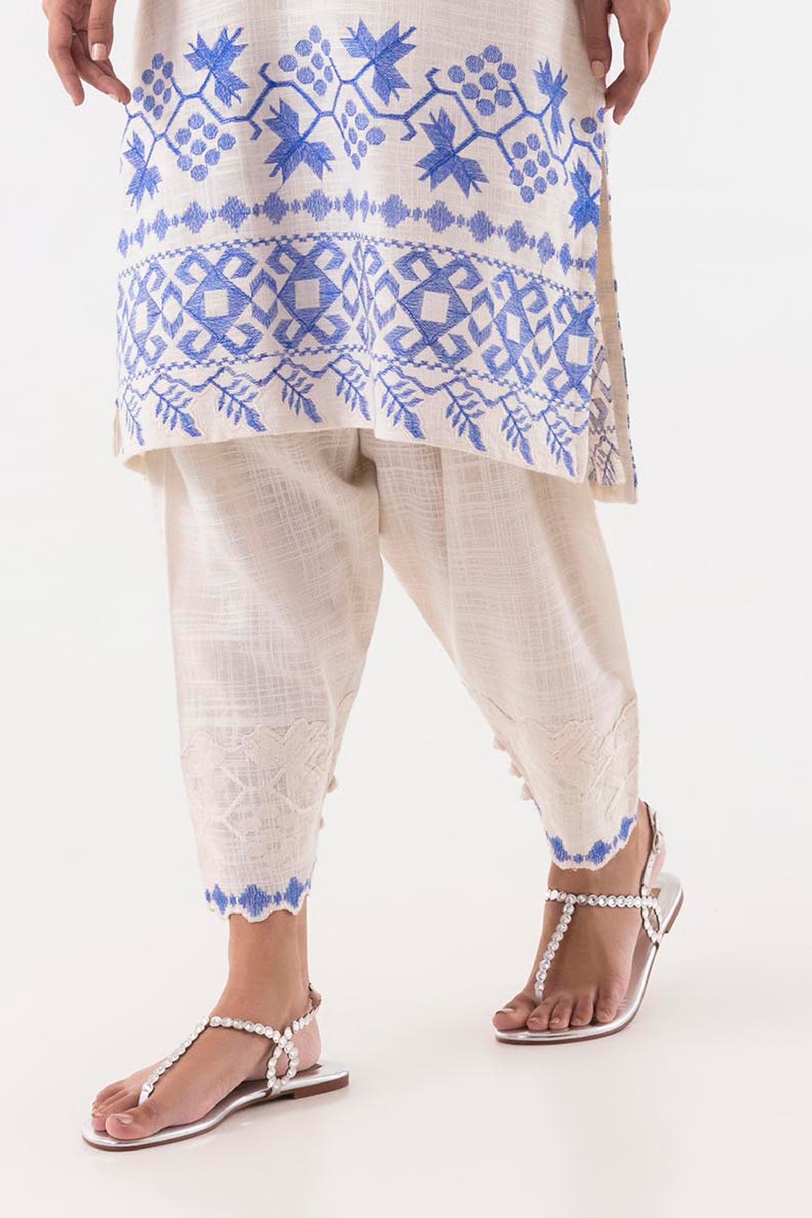 Stitched Embroidered Skinny Shalwar Main image