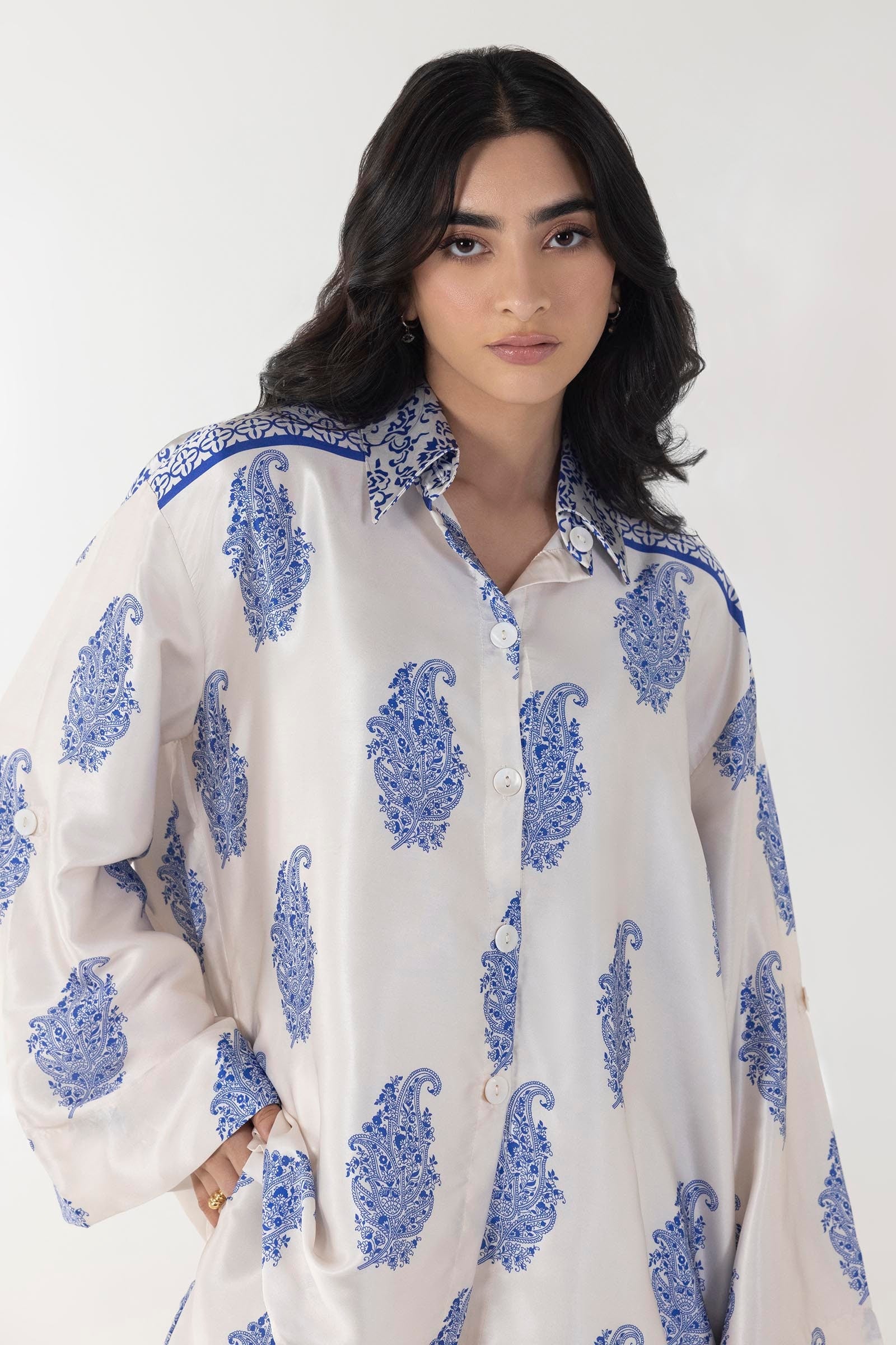 Stitched Basic Printed Shirt Secondary image