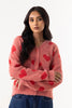 Stitched Heart Printed Sweater