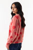 Stitched Heart Printed Sweater