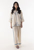 Stitched Cream Printed Co-ord