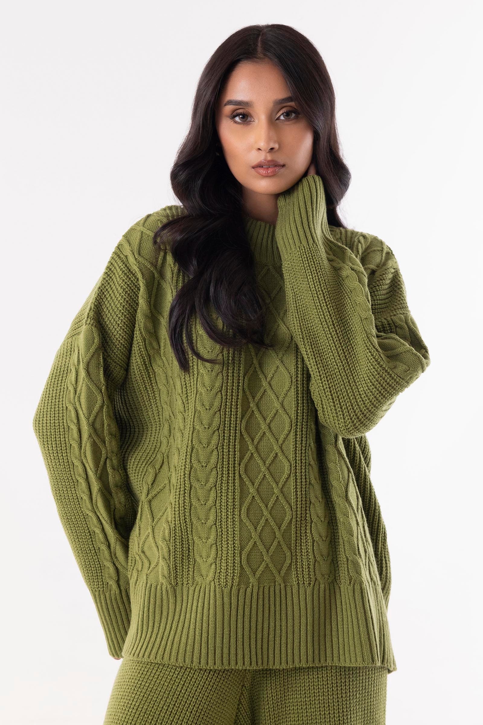 Stitched Dyed Sweater Co-ord