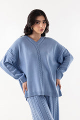 Stitched Solid Sweater Co-ord