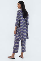Stitched Basic Printed Shirt + Culotte