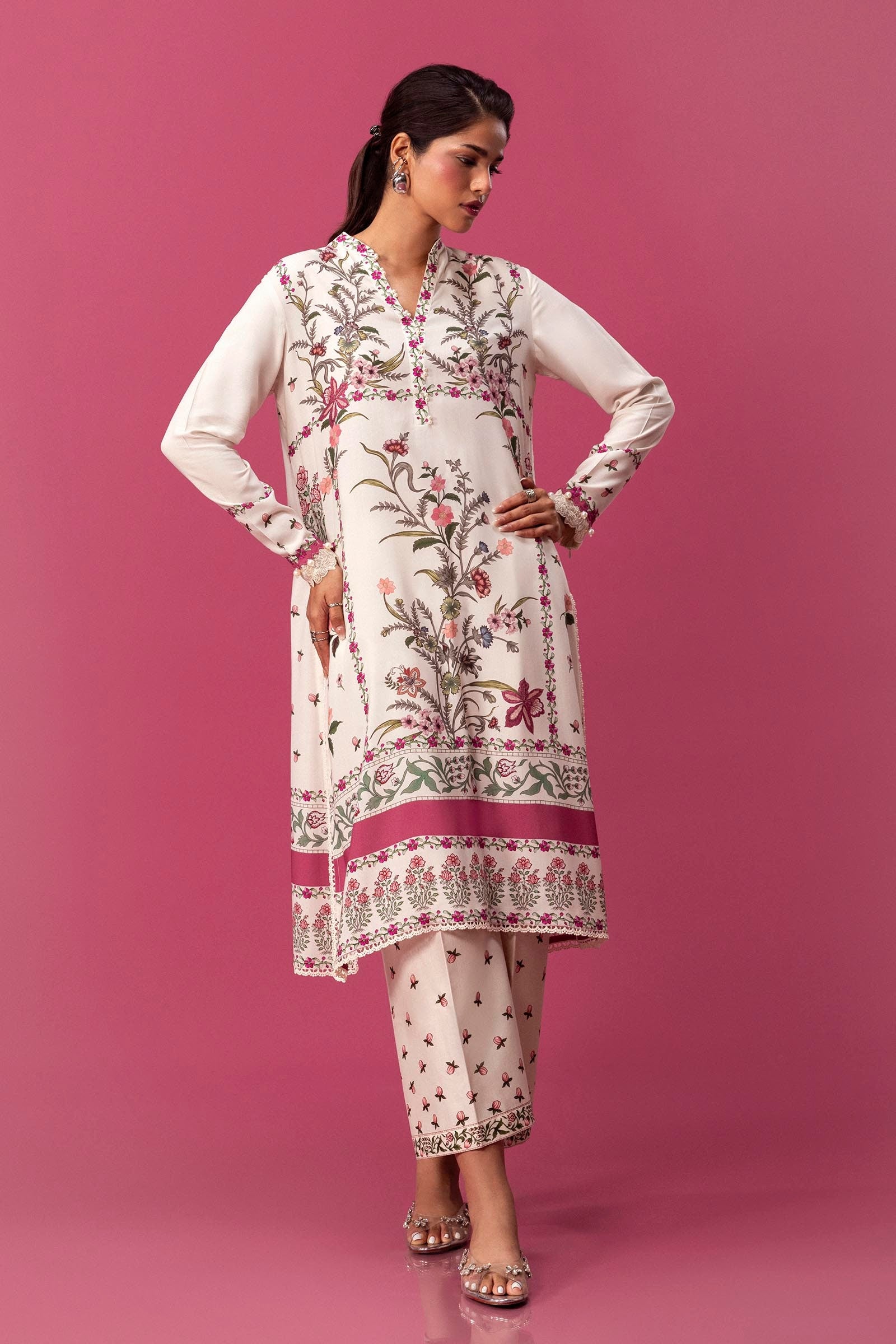 Unstitched Mahay Linen 2 Piece Suit Main image