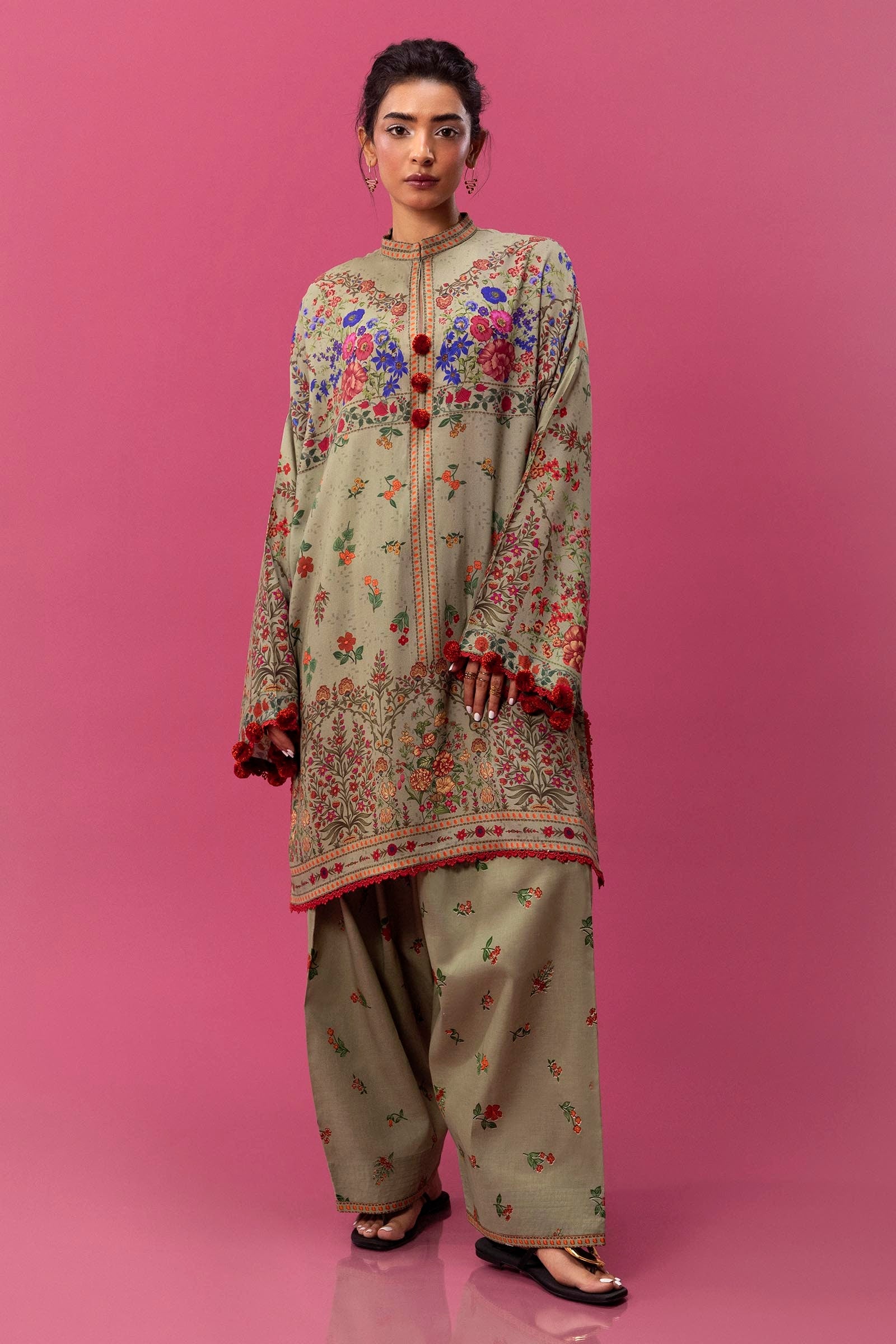 Unstitched Mahay Linen 2 Piece Suit Main image
