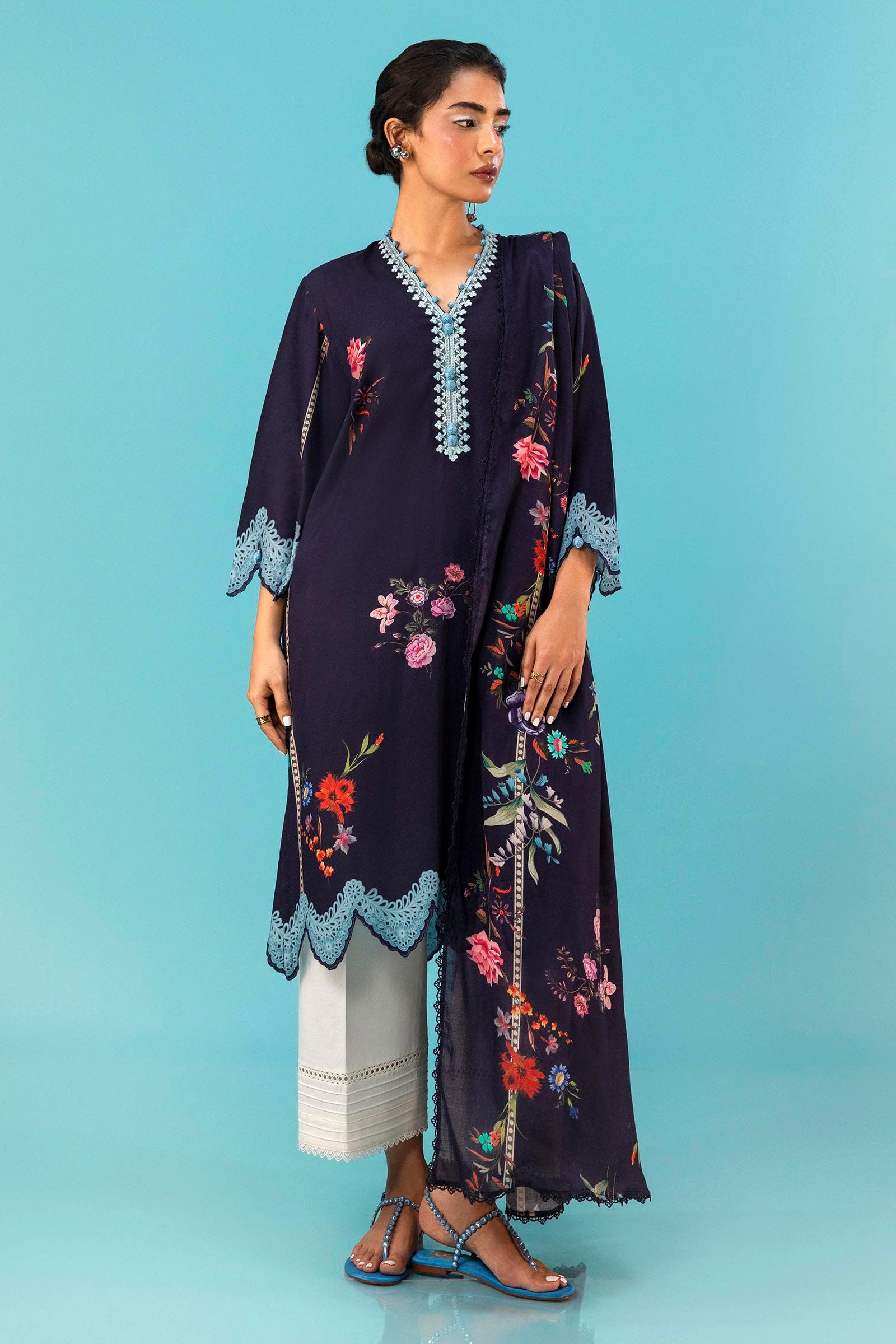 Unstitched Mahay Linen 2 Piece Suit Main image