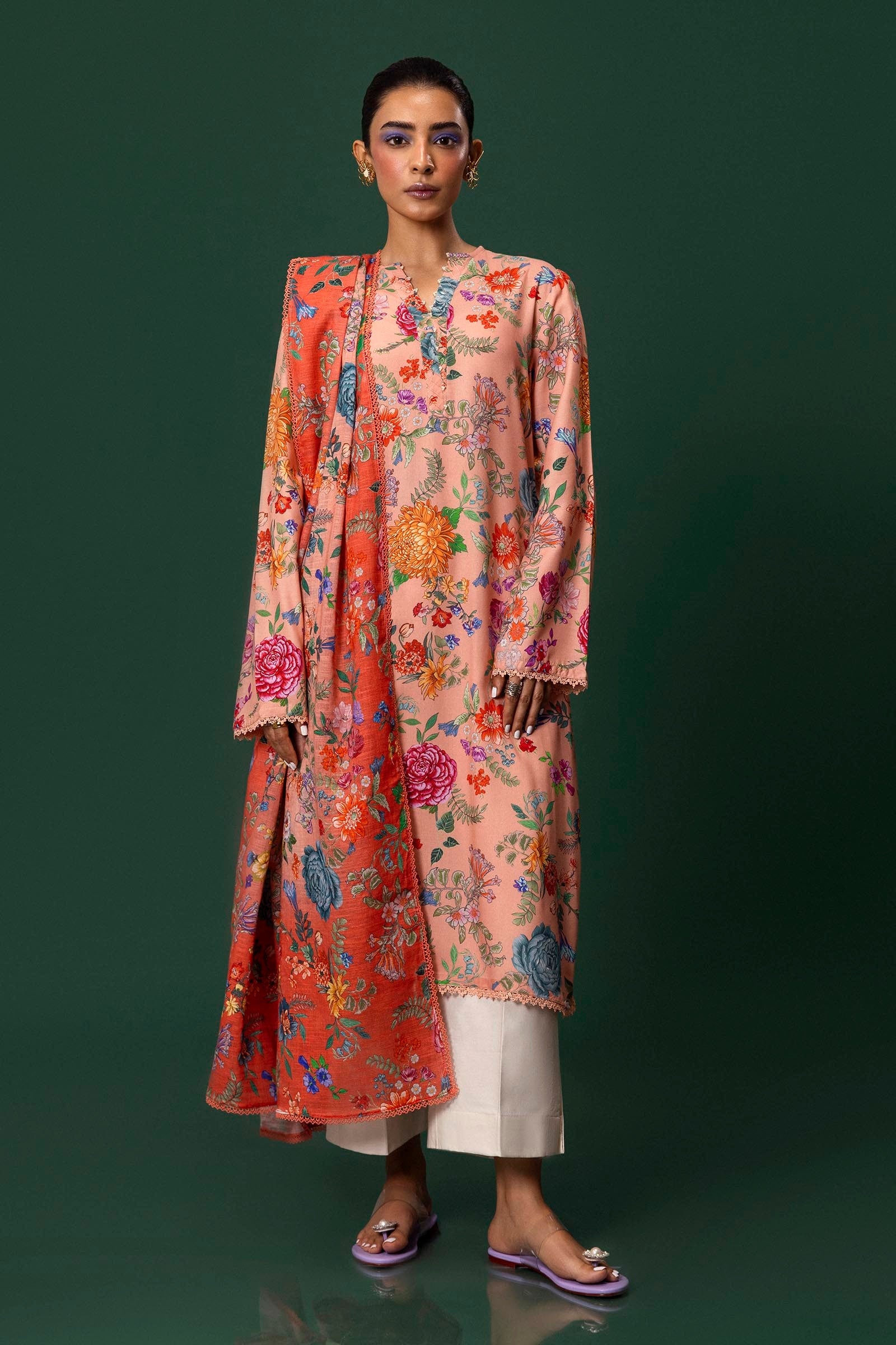 Unstitched Mahay Linen 2 Piece Suit Main image
