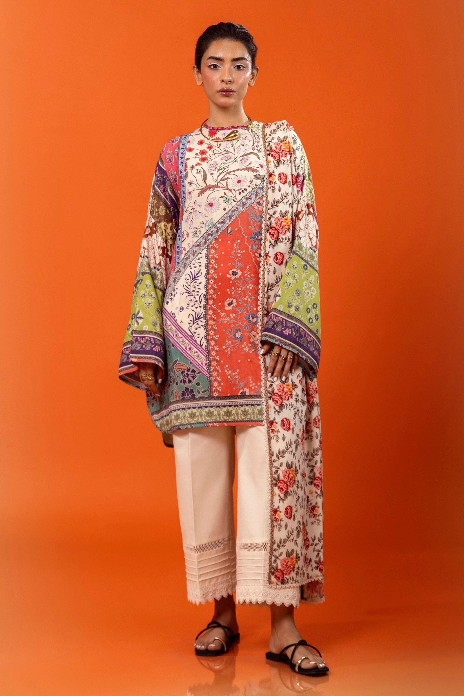 Unstitched Mahay Linen 2 Piece Suit Main image