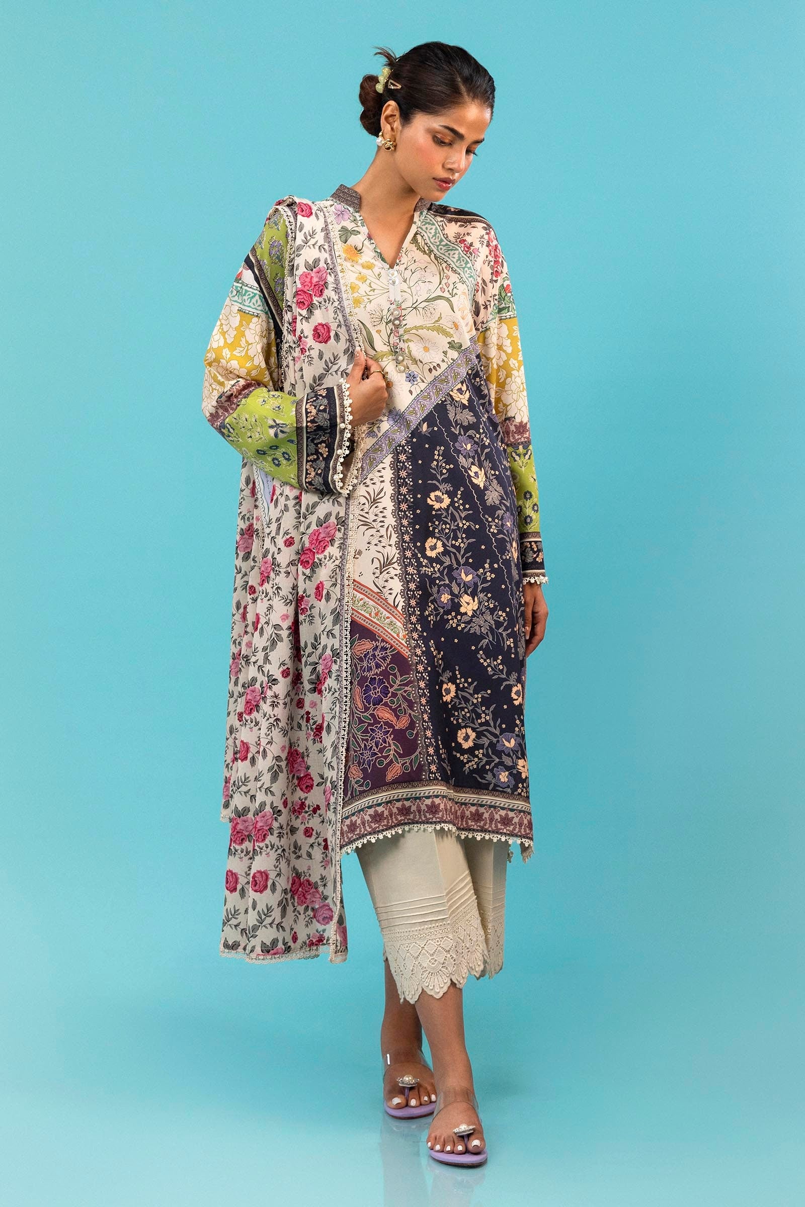 Unstitched Mahay Linen 2 Piece Suit