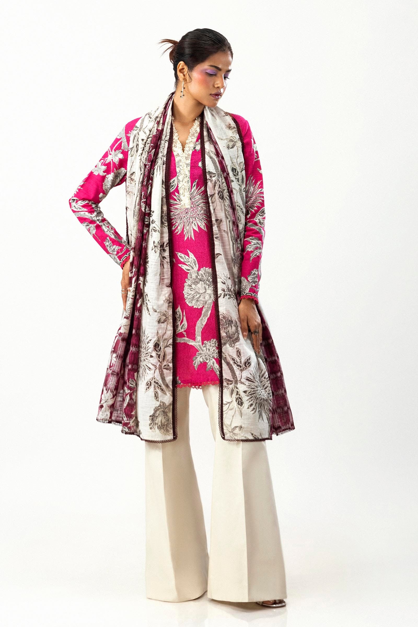 Unstitched Mahay Slub 2 Piece Suit Main image