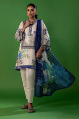 Unstitched Lawn 3 Piece Suit