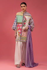 Unstitched Lawn 2 Piece Suit