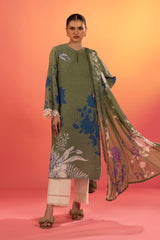 Unstitched Lawn 2 Piece Suit