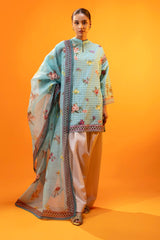 Unstitched Lawn 2 Piece Suit