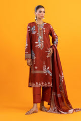 Unstitched 3 Piece Lawn Suit