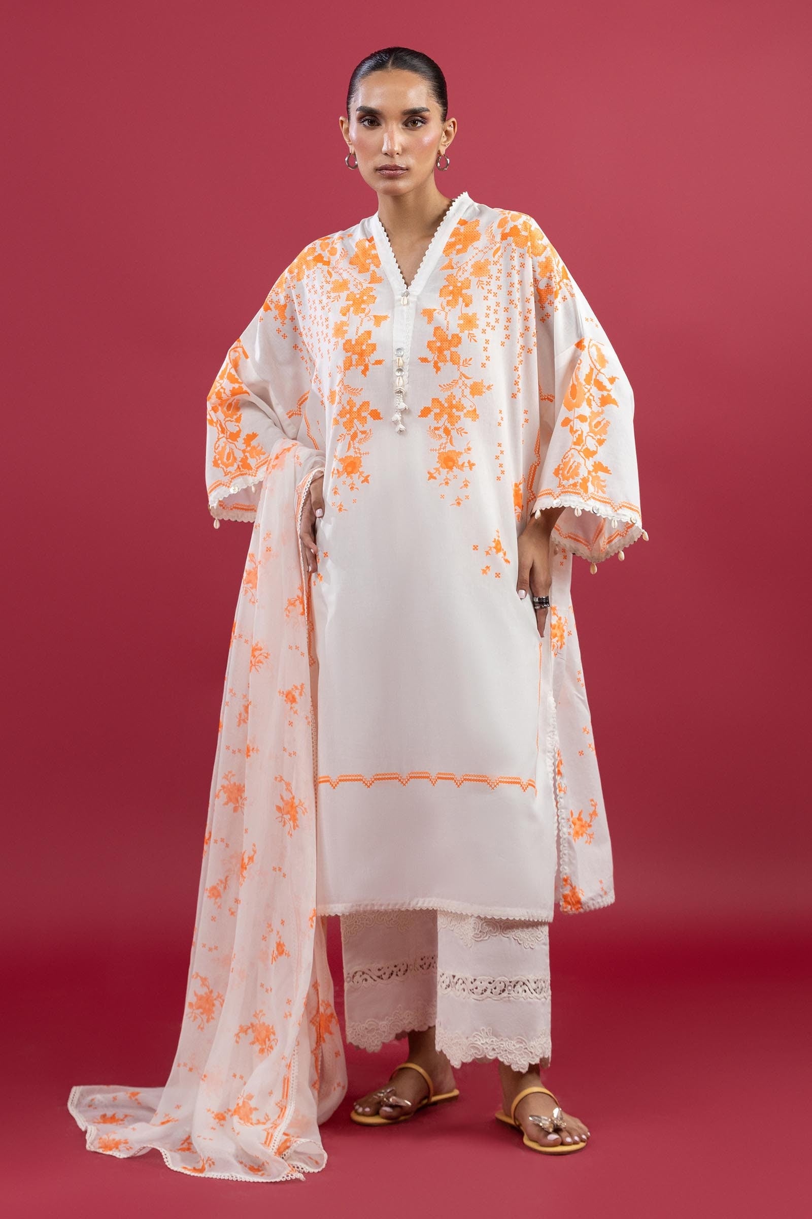 Stitched Printed Lawn Suit Main image
