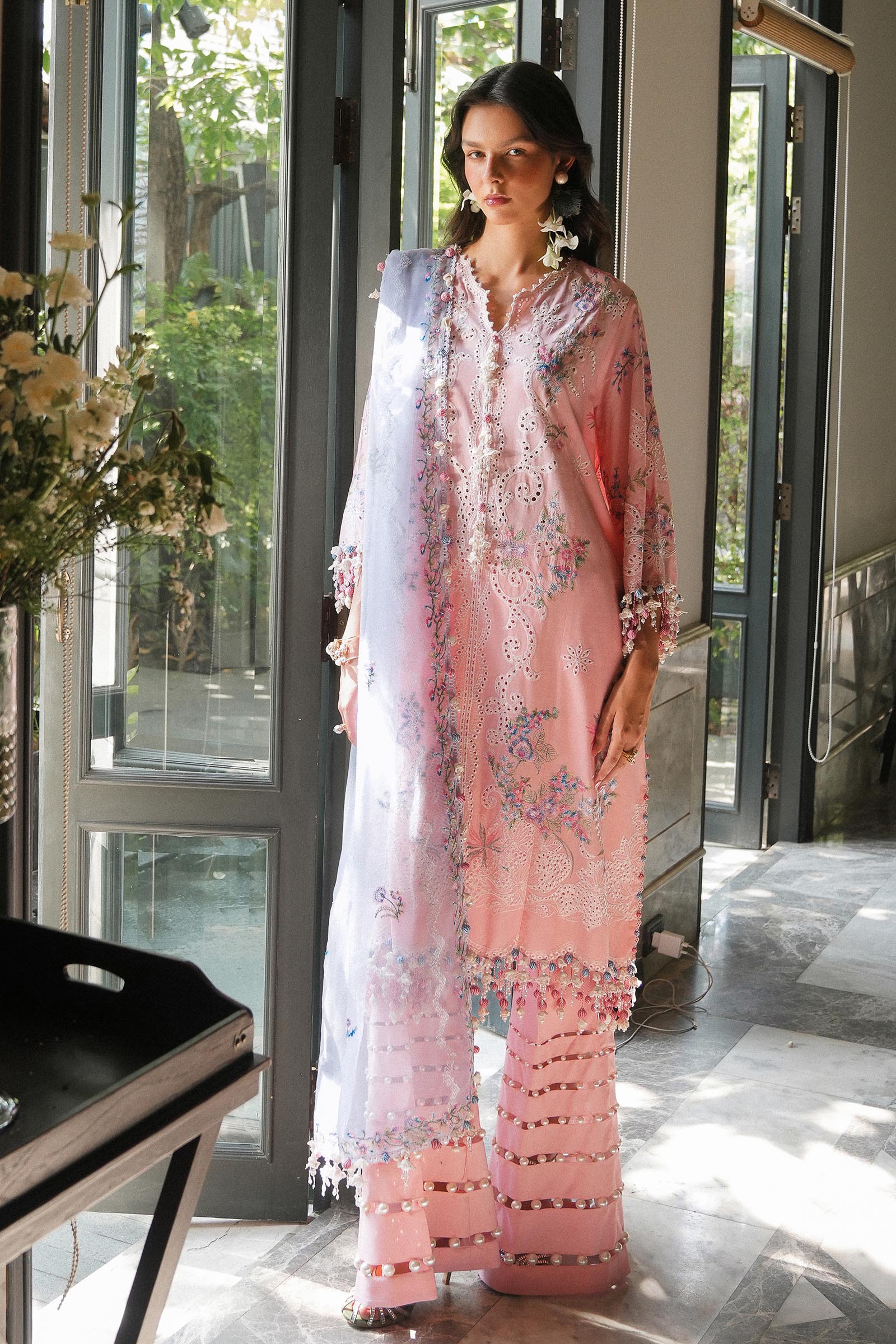 Unstitched Lawn 3 Piece Suit