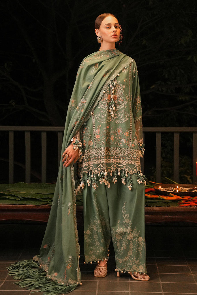Unstitched Lawn 3 Piece Suit