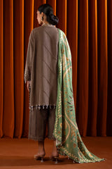 Unstitched Winter Slub 3 Piece Suit