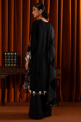 Unstitched Winter Slub 3 Piece Suit