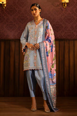 Unstitched Winter Slub 3 Piece Suit