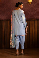 Unstitched Winter Slub 3 Piece Suit