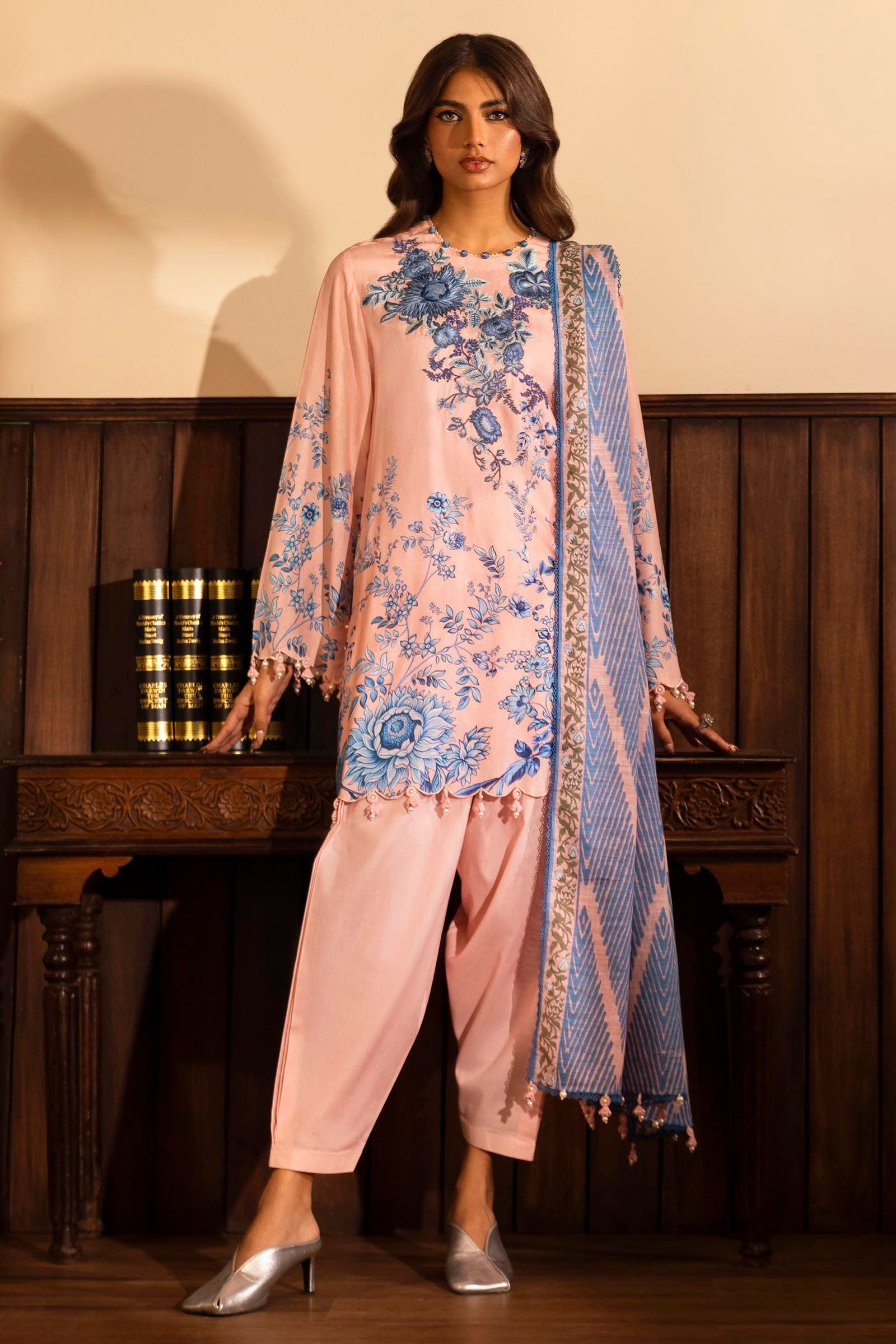 Unstitched Winter Linen 3 Piece Suit
