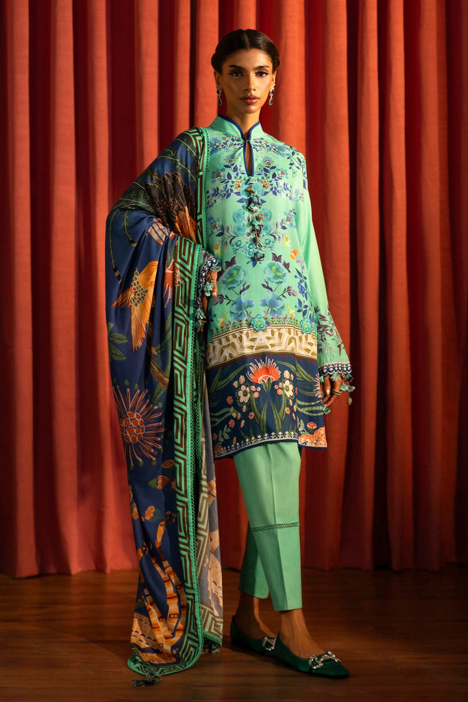 Unstitched Winter Linen 3 Piece Suit