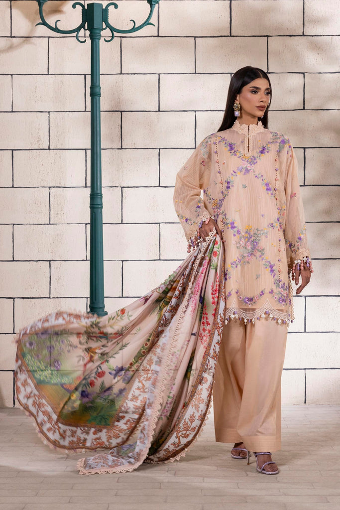 Unstitched 3 Piece Lawn Suit