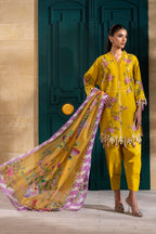 Unstitched 3 Piece Lawn Suit