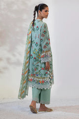 Unstitched Lawn 3 Piece Suit