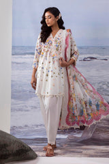 Unstitched Woven net 3 Piece Suit
